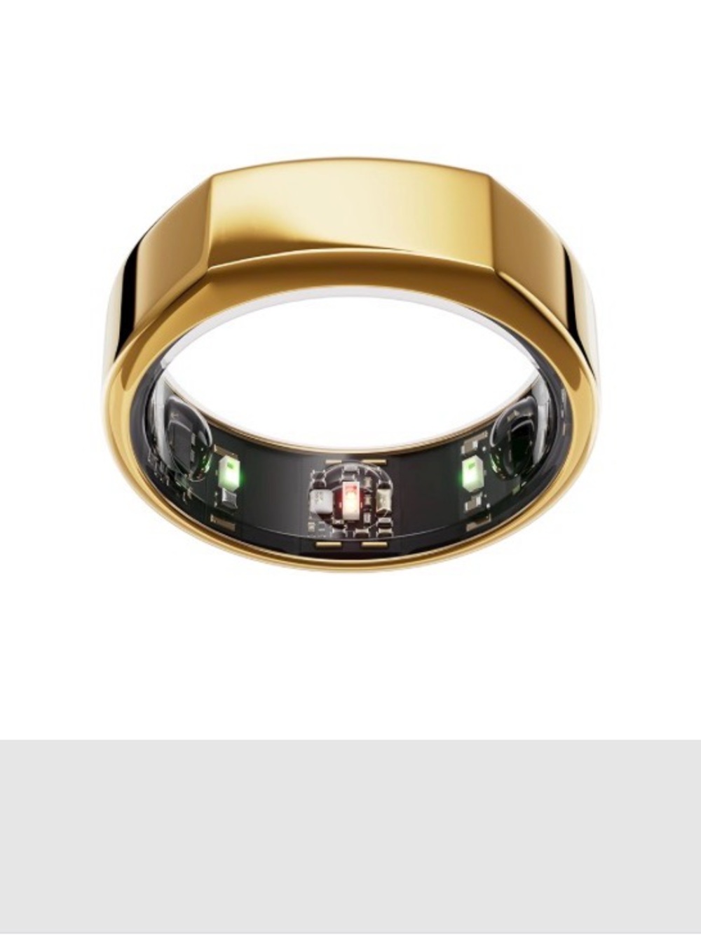 Oura Ring (Gold) GEN 3 Smart Health Ring with Visible Sensor LEDs